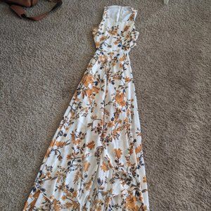 Ali & Jay Floral Keyhole Cutout Maxi Dress